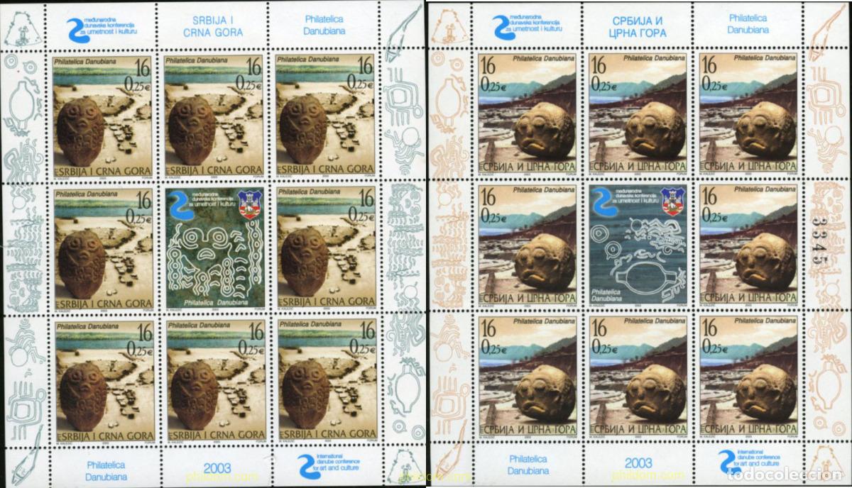 Sellos: 142705 MNH SERBIA Y MONTENEGRO 2003 2 CONFERENCIA INTERNACIONAL DE LOS PAISES DEL DANUBIO SOBRE ART