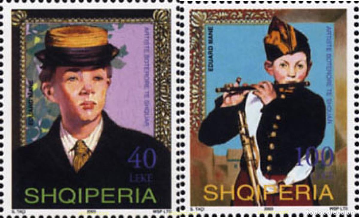 Sellos: 142925 MNH ALBANIA 2003 120 ANIVERSARIO DEL NACIMIENTO DE EDOUARD MANET