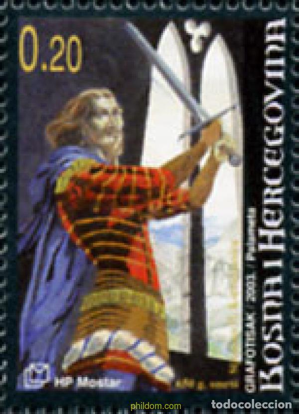 Sellos: 143166 MNH BOSNIA-HERZEGOVINA. Adm Croata 2003 650 ANIVERSARIO DE LA MUERTE DEL REY KOTROMANIC