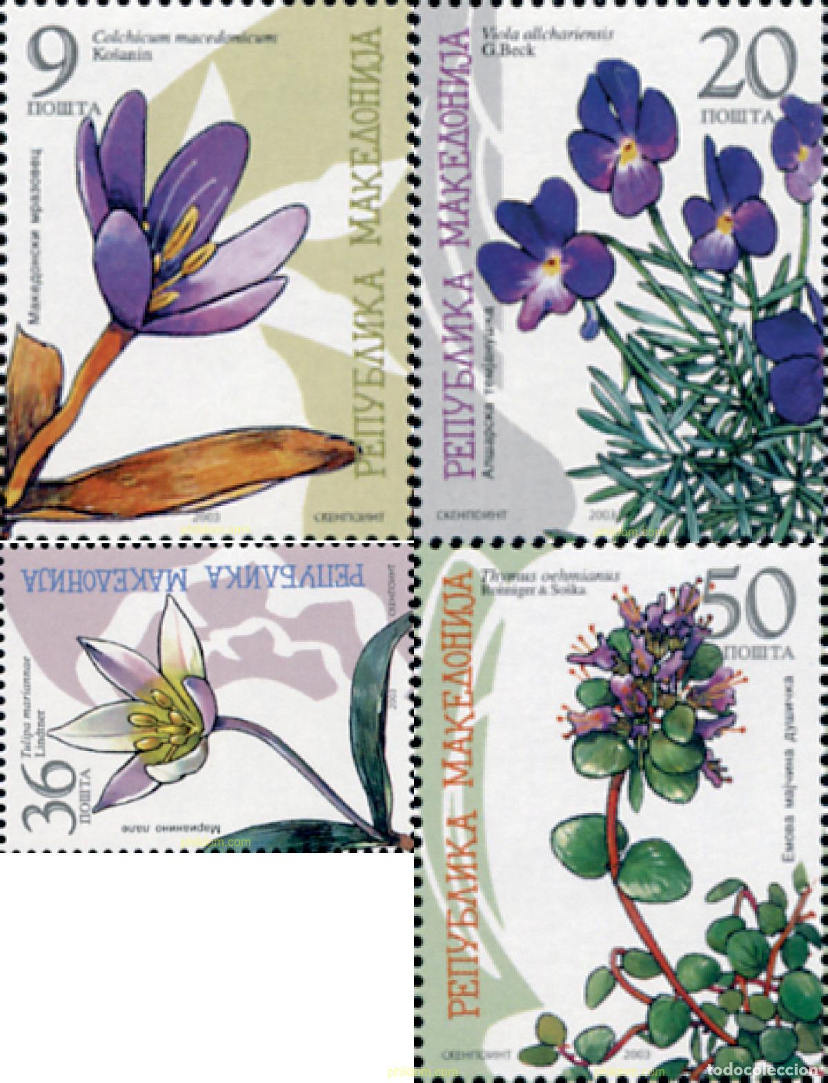 Sellos: 143176 MNH MACEDONIA 2003 FLORA