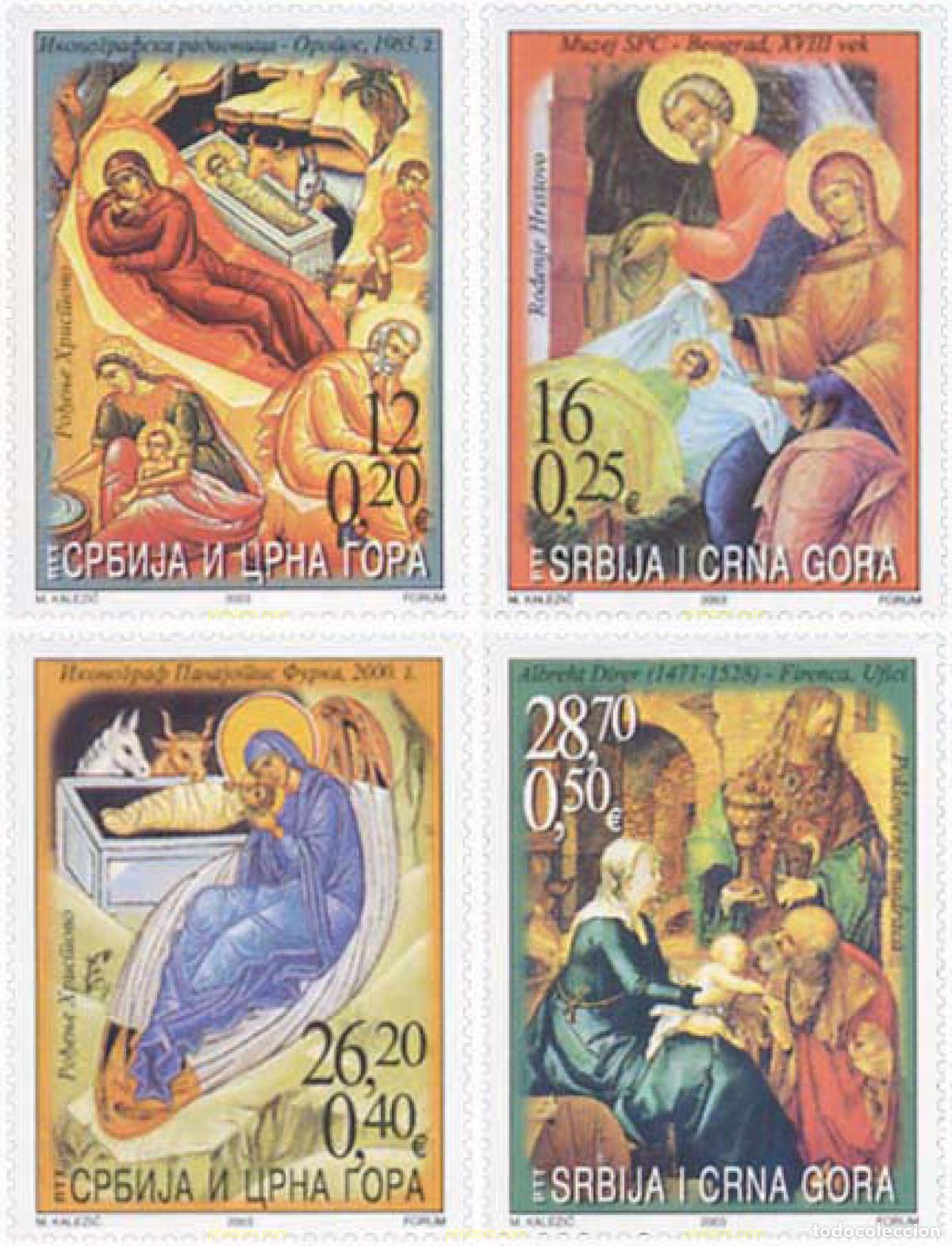 Selos: 143471 MNH SERBIA Y MONTENEGRO 2003 NAVIDAD