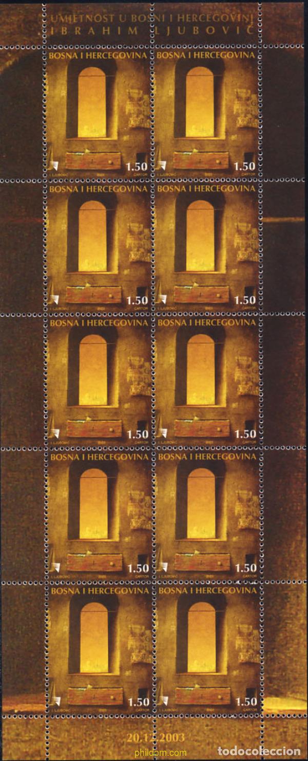 Briefmarken: 143516 MNH BOSNIA-HERZEGOVINA 2003 65 ANIVERSARIO DEL NACIMIENTO DE IBRAHIM LJUBOVIC