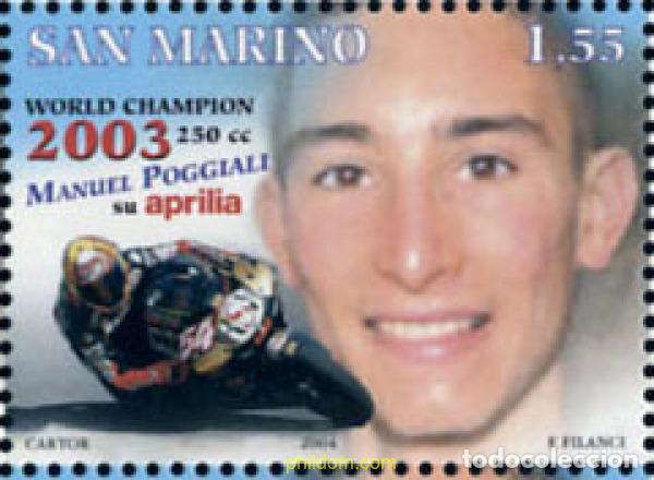 Sellos: 143526 MNH SAN MARINO 2004 MOTOCICLISMO