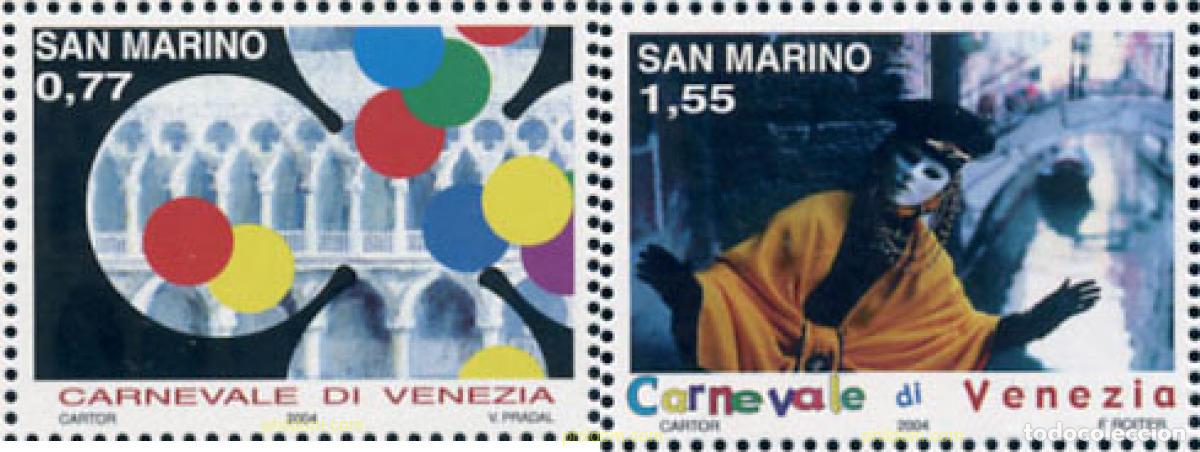 Sellos: 143529 MNH SAN MARINO 2004 CARNAVAL DE VENECIA