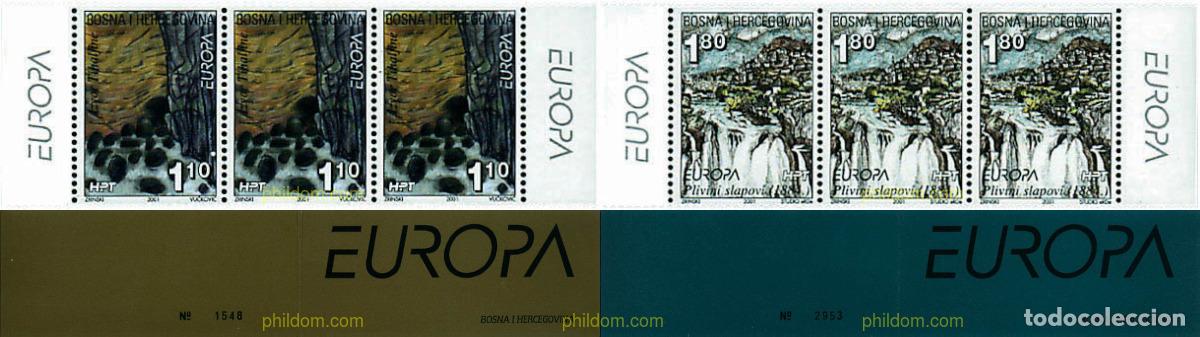 Sellos: 2298 MNH BOSNIA-HERZEGOVINA. Adm Croata 2001 EUROPA CEPT. CONSTRUCCION EUROPEA