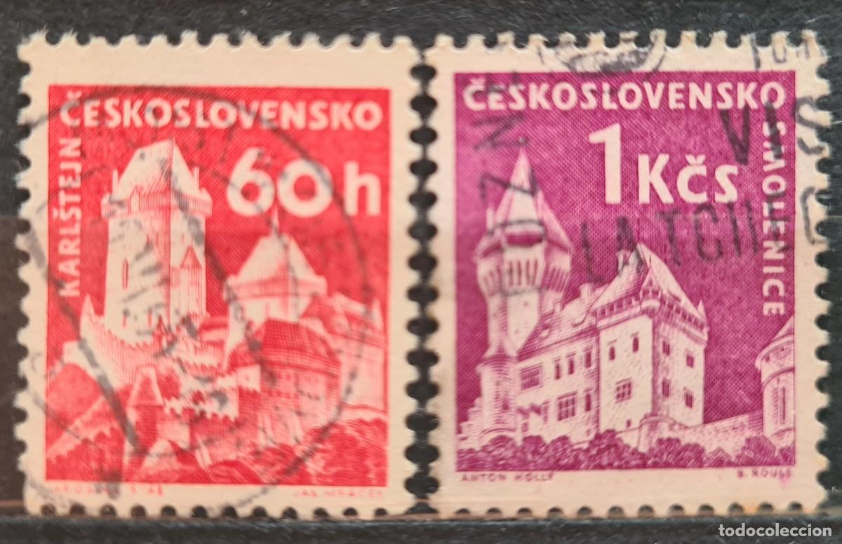 Sellos: Serie de sellos usados de Checoslovaquia 1960-63: castillos
