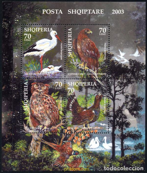 Briefmarken: 145248 MNH ALBANIA 2003 AVES
