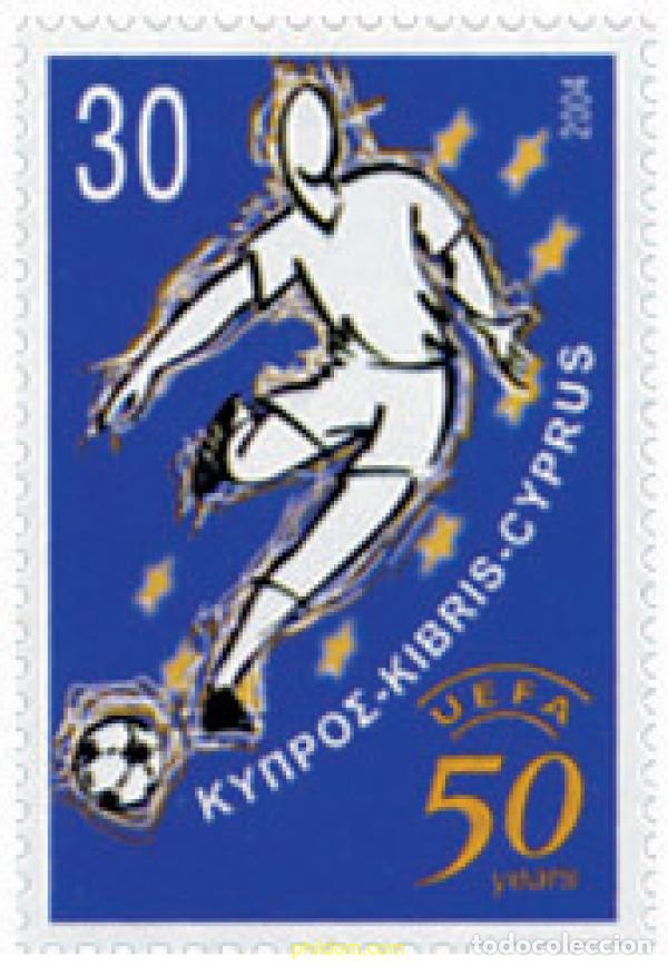 Briefmarken: 145253 MNH CHIPRE 2004 50 ANIVERSARIO DE LA UEFA