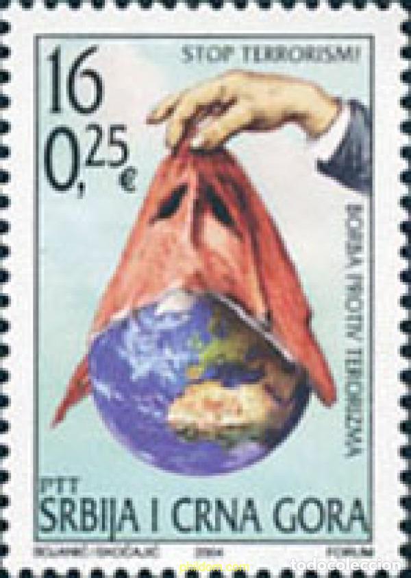 Sellos: 145433 MNH SERBIA Y MONTENEGRO 2004 LUCHA CONTRA EL TERRORISMO