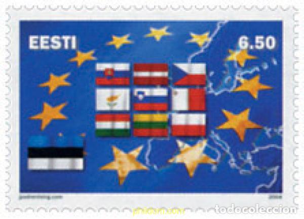Sellos: 145481 MNH ESTONIA 2004 AMPLIACION DE LA UNION EUROPEA