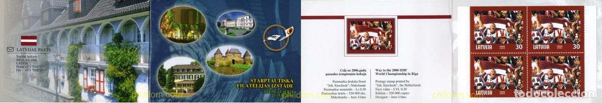 Sellos: 337990 MNH LETONIA 2004 CAMPEONATO DEL MUNDO DE HOCKEY SOBRE HIELO