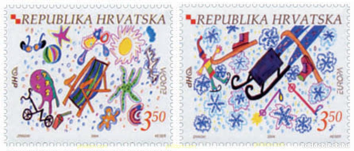 Sellos: 145776 MNH CROACIA 2004 EUROPA CEPT. VACACIONES