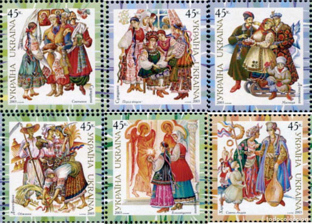 Sellos: 145937 MNH UCRANIA 2002 TRAJES TIPICOS