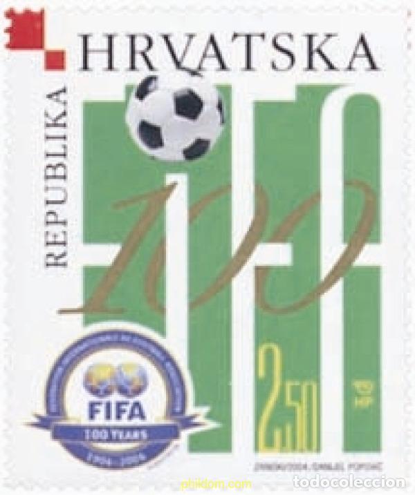 Sellos: 146037 MNH CROACIA 2004 CENTENARIO DE LA FIFA