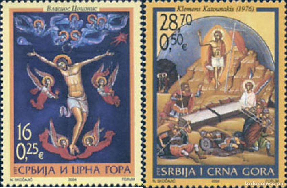 Sellos: 146151 MNH SERBIA Y MONTENEGRO 2004 PASCUA