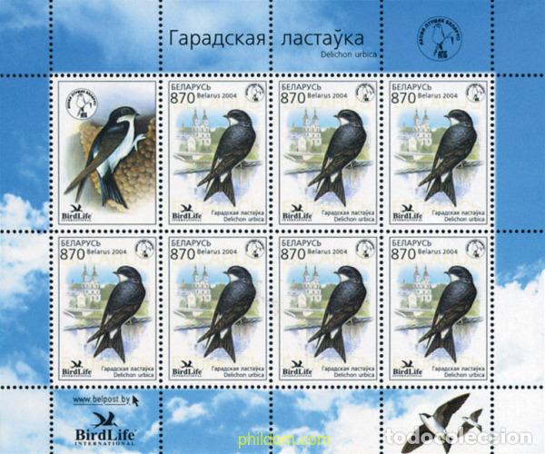 Sellos: 146237 MNH BIELORRUSIA 2004 PROTECCION DE LAS AVES