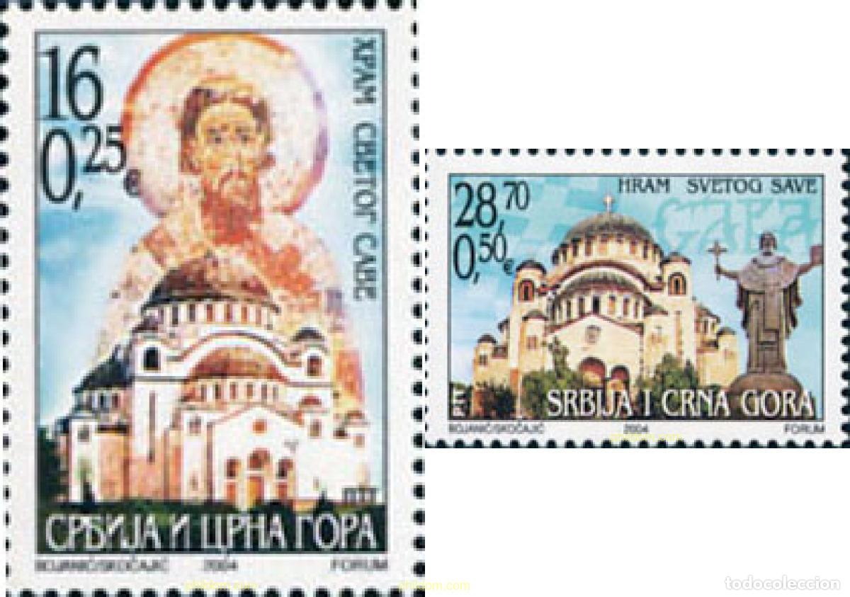 Sellos: 146339 MNH SERBIA Y MONTENEGRO 2004 IGLESIAS