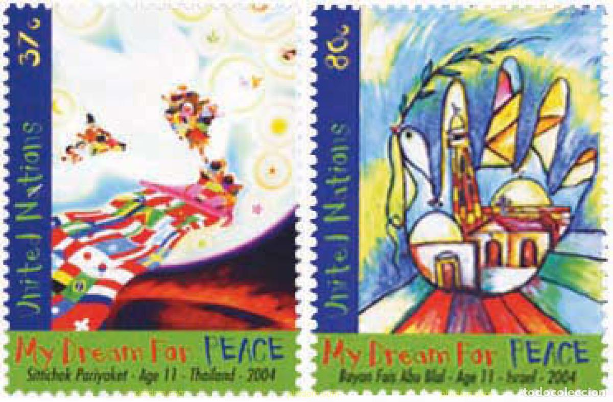 Sellos: 148154 MNH NACIONES UNIDAS. Nueva York 2004 JORNADA INTERNACIONAL DE LA PAZ