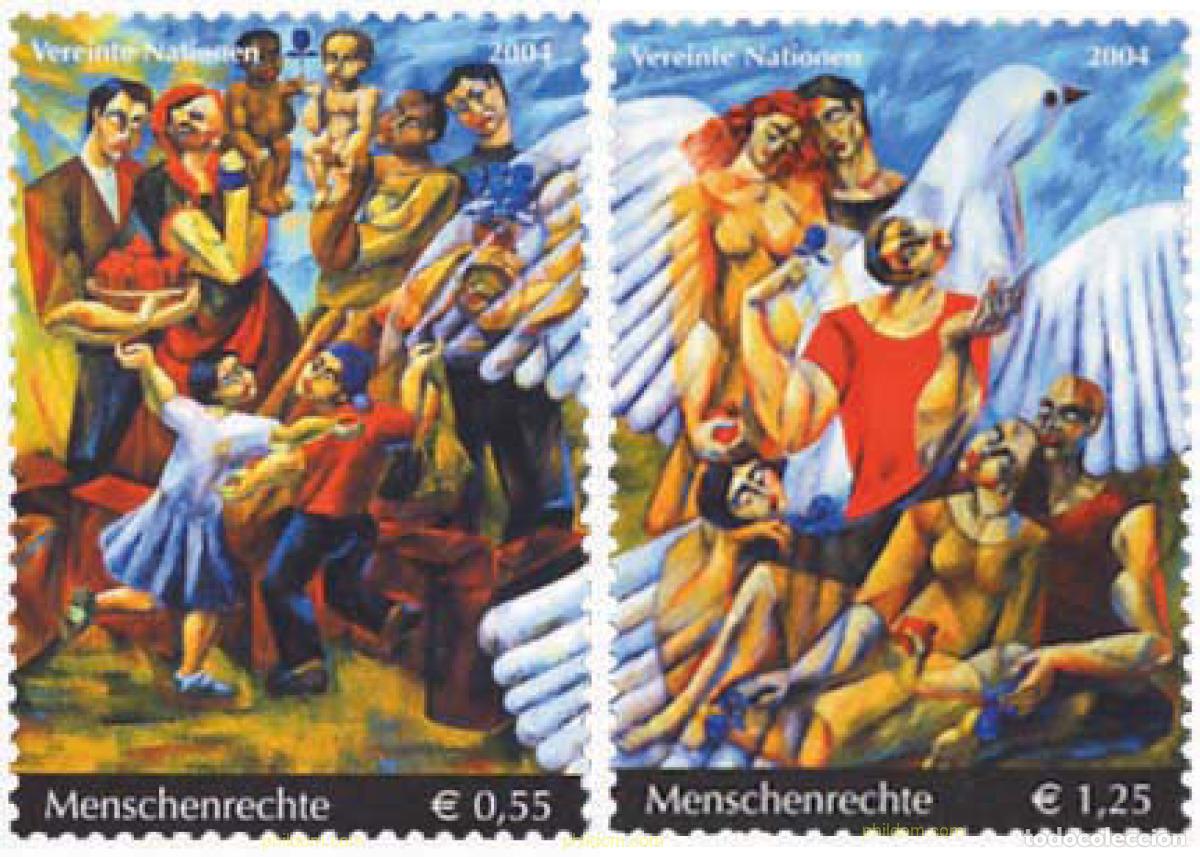 Sellos: 148152 MNH NACIONES UNIDAS. Viena 2004 DERECHOS DEL HOMBRE