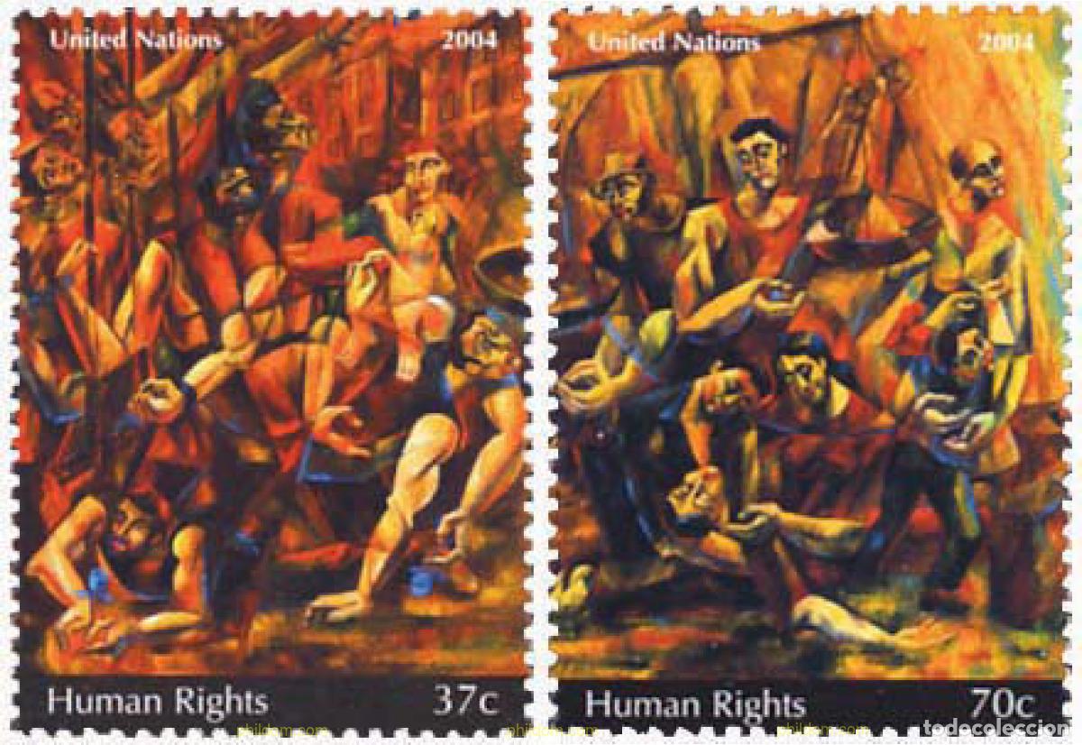 Sellos: 148155 MNH NACIONES UNIDAS. Nueva York 2004 DERECHOS DEL HOMBRE