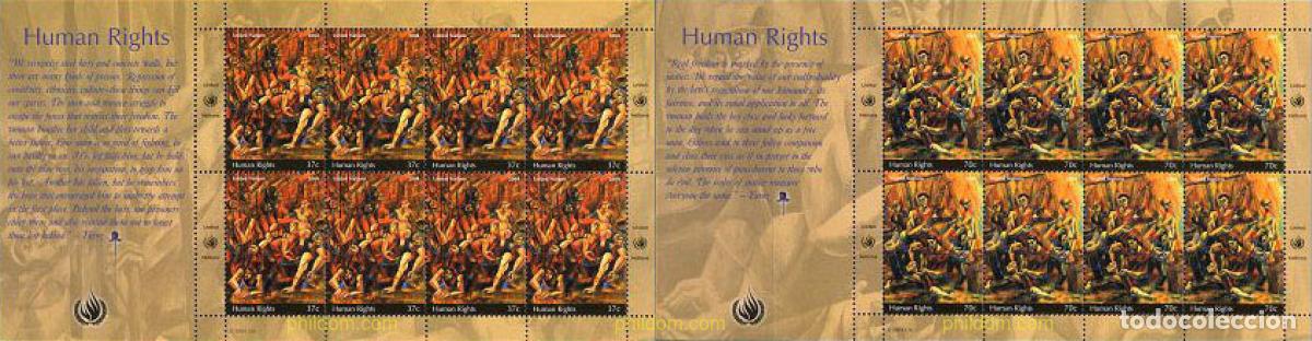Sellos: 148156 MNH NACIONES UNIDAS. Nueva York 2004 DERECHOS DEL HOMBRE