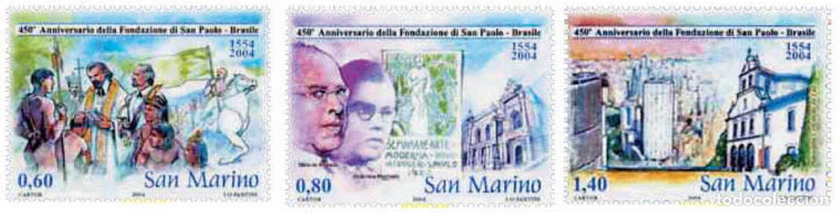 Sellos: 148184 MNH SAN MARINO 2004 450 ANIVERSARIO DE LA CIUDAD DE SAO PAULO
