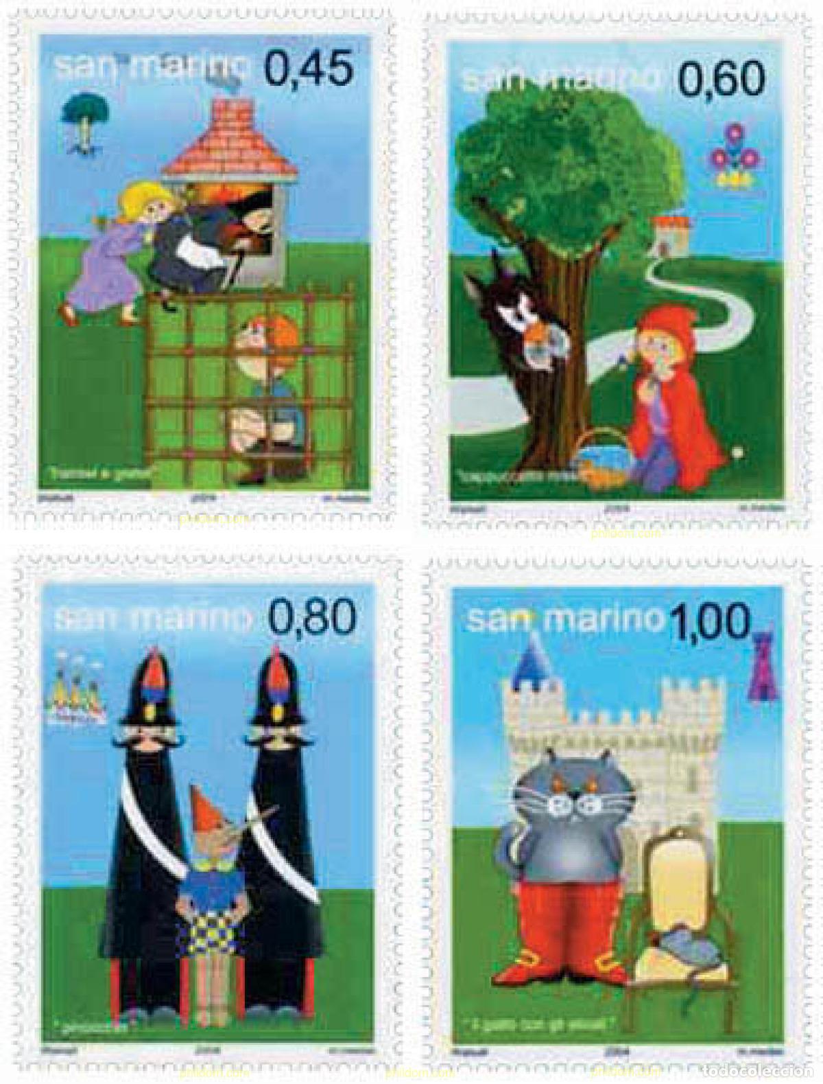 Sellos: 148186 MNH SAN MARINO 2004 CUENTOS INFANTILES