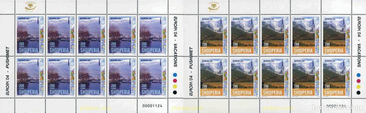 Francobolli: 148339 MNH ALBANIA 2004 EUROPA CEPT. VACACIONES
