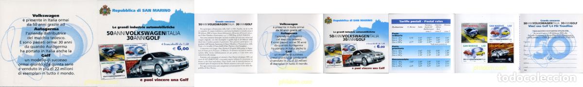 Sellos: 149109 MNH SAN MARINO 2004 50 ANIVERSARIO DE VOLKSWAGEN EN ITALIA
