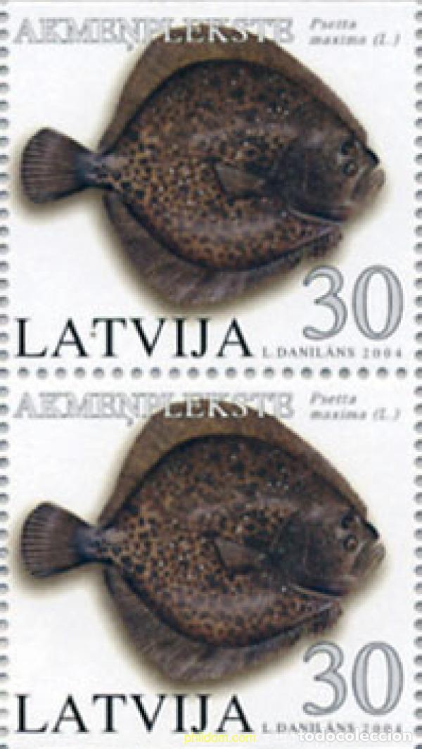 Sellos: 151569 MNH LETONIA 2004 PECES