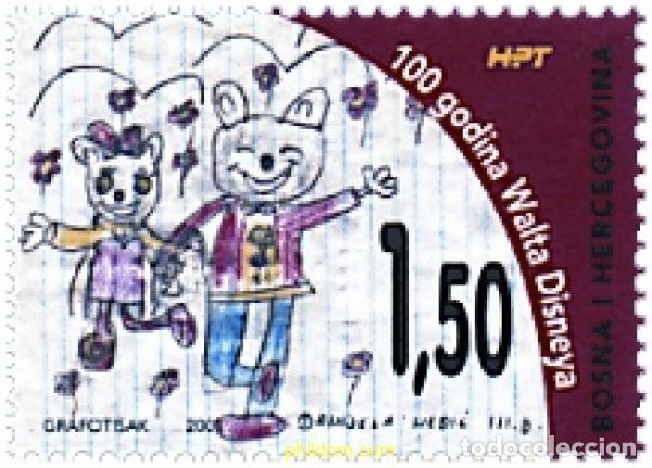 Sellos: 97990 MNH BOSNIA-HERZEGOVINA. Adm Croata 2001 CENTENARIO DEL NACIMIENTO DE WALT DISNEY