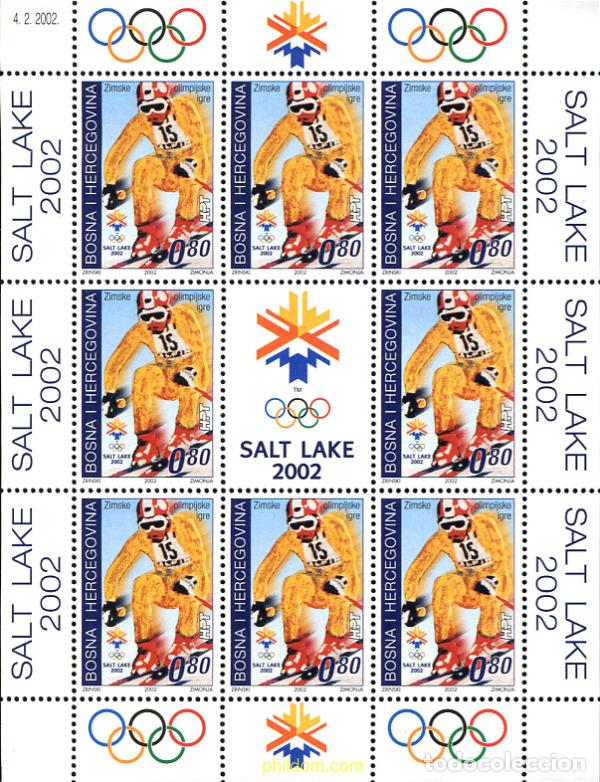 Sellos: 196906 MNH BOSNIA-HERZEGOVINA. Adm Croata 2002 19 JUEGOS OLIMPICOS INVIERNO. SALT LAKE CITY 2002