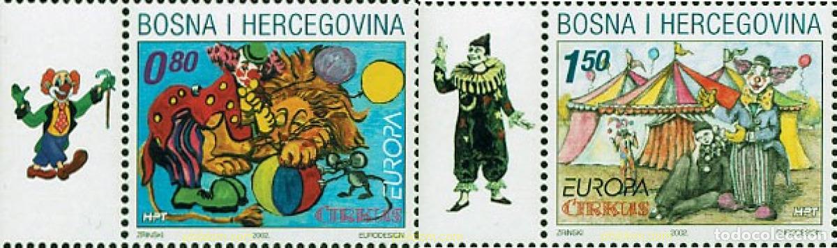 Sellos: 791500 MNH BOSNIA-HERZEGOVINA. Adm Croata 2002 EUROPA CEPT 2002 - EL CIRCO