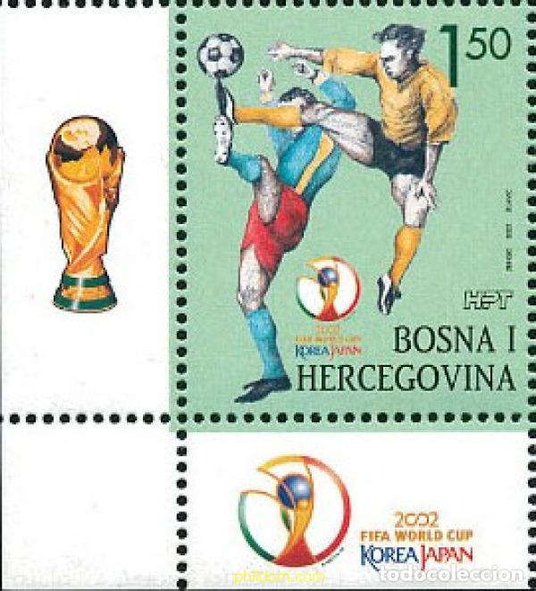 Sellos: 791502 MNH BOSNIA-HERZEGOVINA. Adm Croata 2002 COPA DEL MUNDO DE FUTBOL. COREA DEL SUR Y JAPON-02
