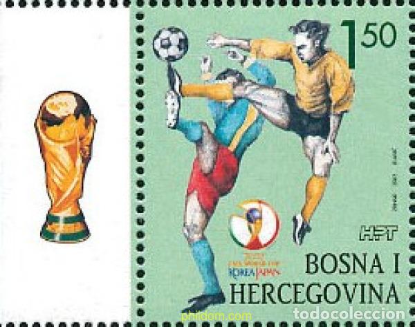 Sellos: 791501 MNH BOSNIA-HERZEGOVINA. Adm Croata 2002 COPA DEL MUNDO DE FUTBOL. COREA DEL SUR Y JAPON-02