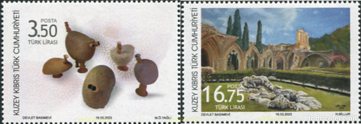 Sellos: 741285 MNH CHIPRE. Administraci&oacute;n turca 2023 CERAMICAS
