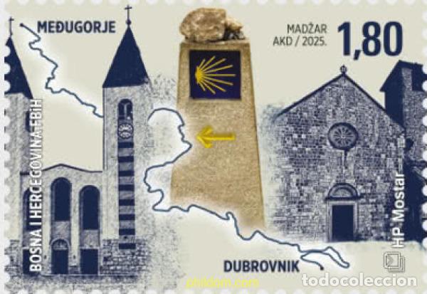 Sellos: 767439 MNH BOSNIA-HERZEGOVINA. Adm Croata 2025 MEDUGORJE