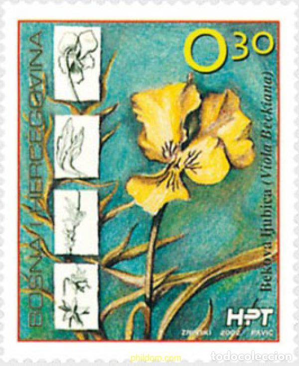 Sellos: 628519 MNH BOSNIA-HERZEGOVINA. Adm Croata 2002 FLORA