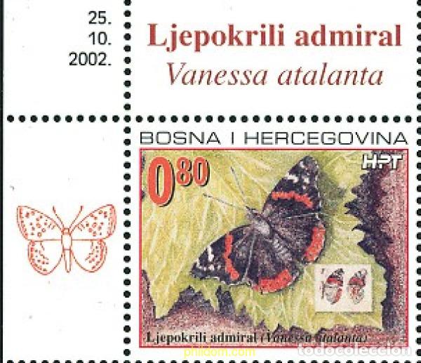 Sellos: 791515 MNH BOSNIA-HERZEGOVINA. Adm Croata 2002 MARIPOSAS