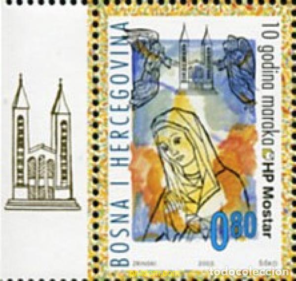 Sellos: 791519 MNH BOSNIA-HERZEGOVINA. Adm Croata 2003 10 ANIVERSARIO DEL SELLO CROATA
