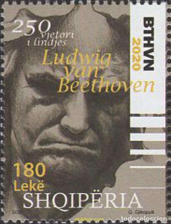 Sellos: 652272 MNH ALBANIA 2021 250 ANIVERSARIO DEL NACIMIENTO DE BEETHOVEN