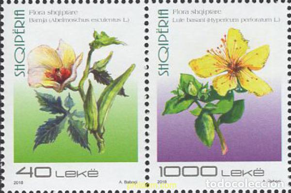 Sellos: 627830 MNH ALBANIA 2018 FLORES ALBANESAS