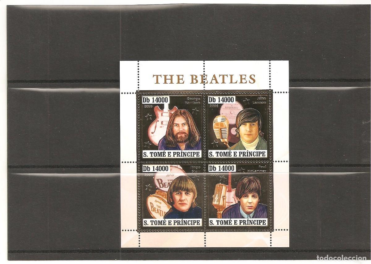 Sellos: STO. TOME E PRINCIPE. THE BEATLES.
