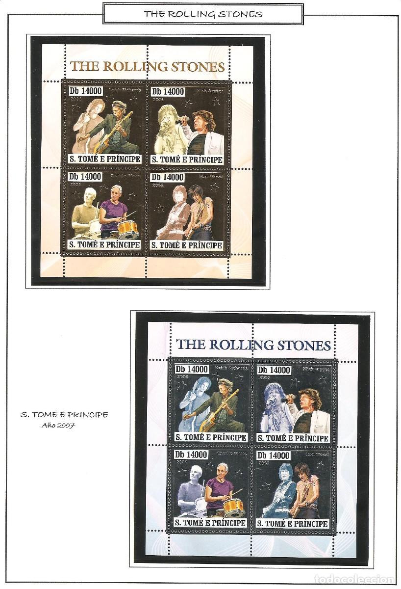 Sellos: STO. TOME E PRINCIPE. THE ROLLING STONES.