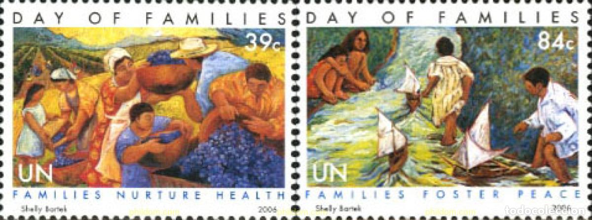 Sellos: 192567 MNH NACIONES UNIDAS. Nueva York 2006 DIA DE LA FAMILIA