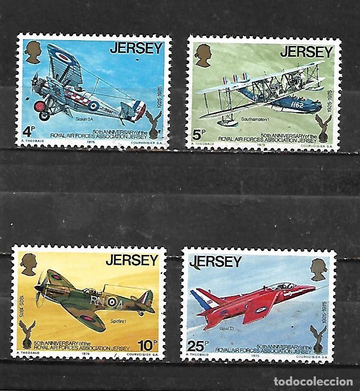 Sellos: 1975: JERSEY Serie &rdquo;50 Aniversario de la Asociaci&oacute;n de la Royal Air Force&rdquo; (MNH**)
