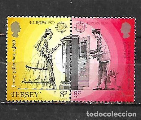 Sellos: 1979: JERSEY &rdquo;Europa. Correos y comunicaciones&rdquo; (MNH**) Perf: peine13&frac34; x 14&frac14;