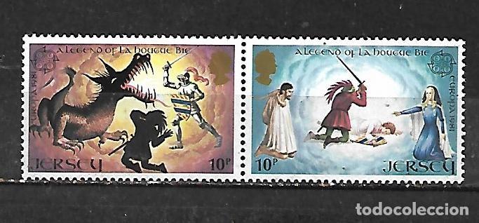 Sellos: 1981: JERSEY Europa. Folklore - La leyenda de Hougue Bie (MNH**)