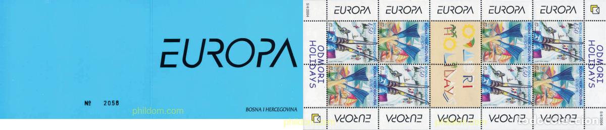 Sellos: 145563 MNH BOSNIA-HERZEGOVINA. Adm Croata 2004 EUROPA CEPT. VACACIONES