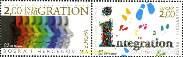 Sellos: 194779 MNH BOSNIA-HERZEGOVINA. Adm Croata 2006 EUROPA CEPT. LA INTEGRACION DE LOS INMIGRANTES SEGUN